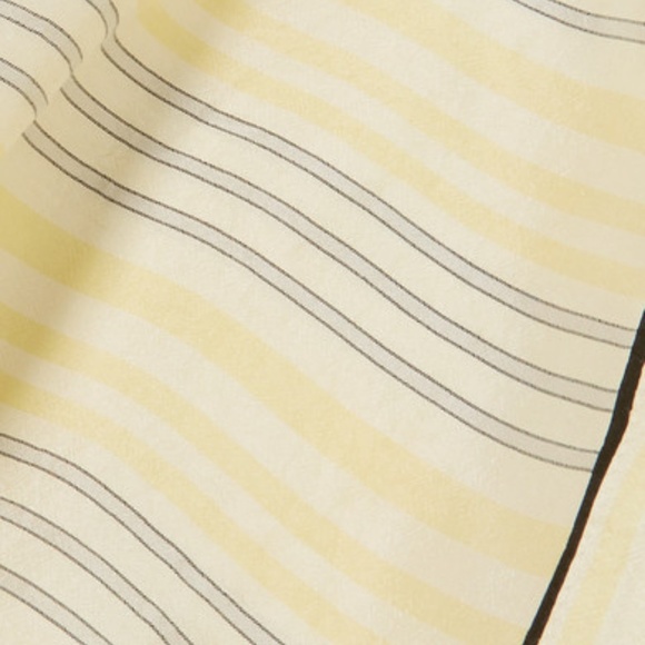 GANNI Bergamot Striped Silk Straight Leg Pants Cro - Picture 3 of 4